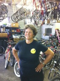 “I’m one of those people who never really stopped riding my bike," says Nancy Stimson. "I learned at six and never really stopped.”